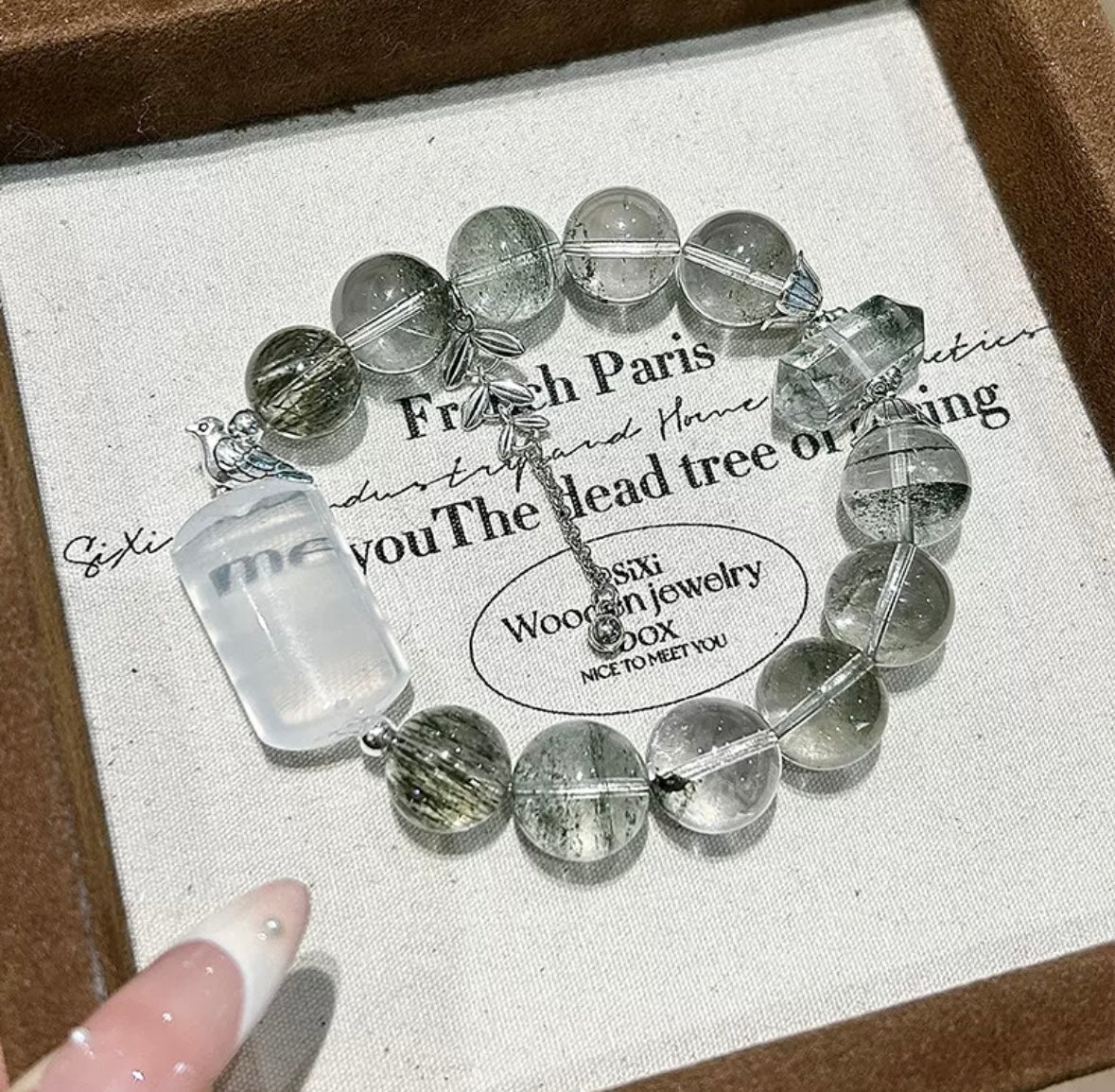 Green Phantom Quartz Bracelet
