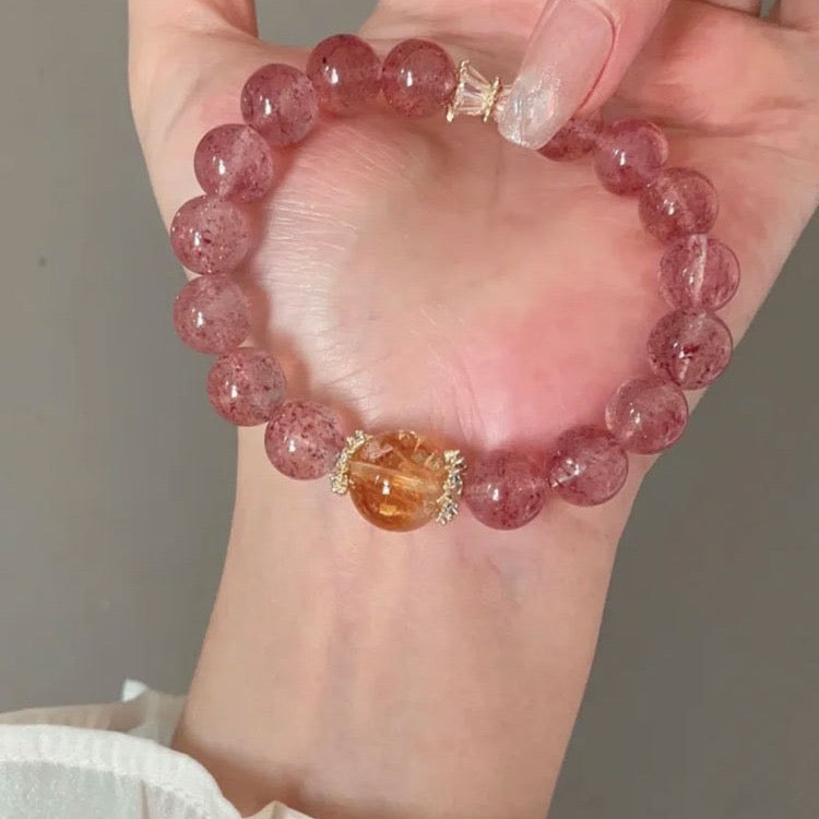 Strawberry Quartz Bracelet